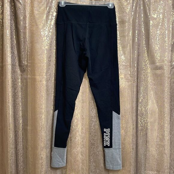 PINK Victoria’s Secret black/gray yoga leggings, size S - Picture 5 of 6